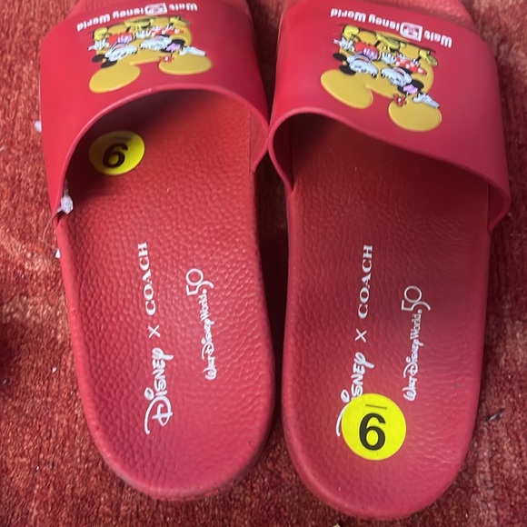 Disney X Coach Sport Slide With Mickey Mouse And Minnie Mouse. - Picture 14 of 14